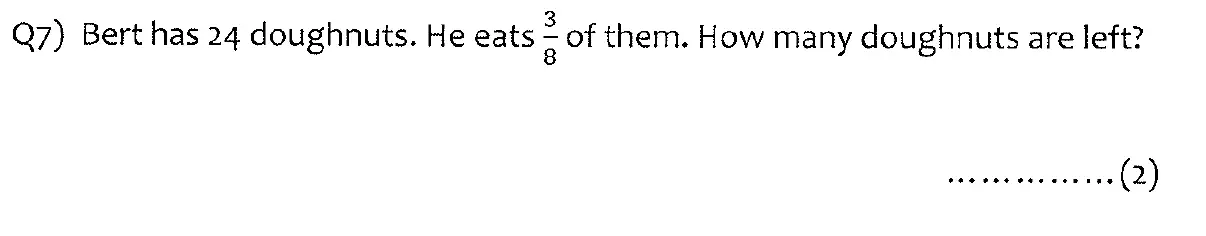Question 7 - The Kings School 11 Plus Maths Entrance Examinations 2013