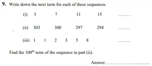 Question 09 - The King’s School Chester Maths Specimen Paper - 1 - 2024