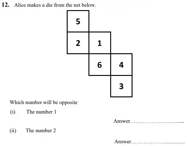 Question 12 - The King’s School Chester Maths Specimen Paper - 1 - 2024