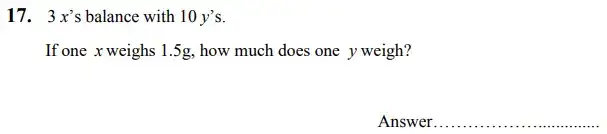 Question 17 - The King’s School Chester Maths Specimen Paper - 1 - 2024