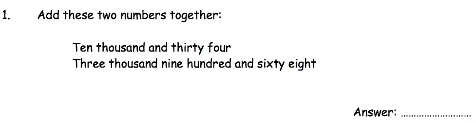Question 1 - The London Independent Girls' Schools' Consortium Group 1 Maths 2008