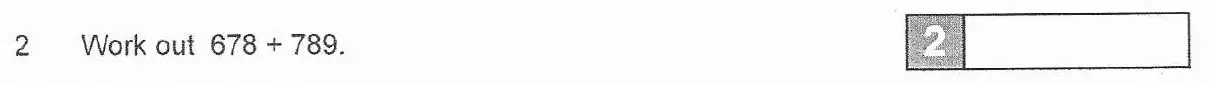 Question 2 - The Manchester Grammar School 11 Plus Papers Arithmetic 1 – 2007