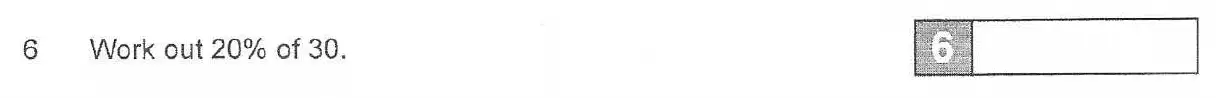 Question 6 - The Manchester Grammar School 11 Plus Papers Arithmetic 1 – 2007