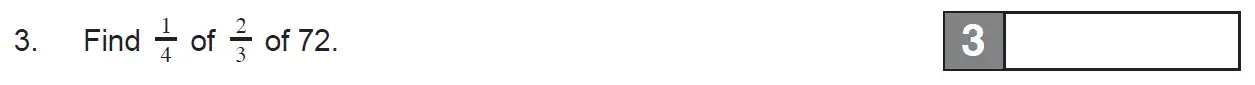 Question 3 - The Manchester Grammar School 11 Plus Papers Arithmetic 1 – 2009