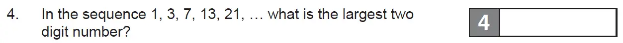 Question 4 - The Manchester Grammar School 11 Plus Papers Arithmetic 1 – 2009