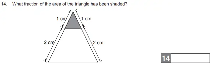 Question 14 - The Manchester Grammar School 11 Plus Papers Arithmetic 1 – 2010