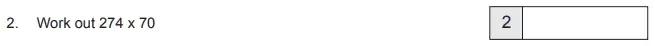 Question 2 - The Manchester Grammar School 11 Plus Papers Arithmetic 1 – 2012