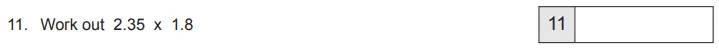 Question 11 - The Manchester Grammar School 11 Plus Papers Arithmetic 1 – 2013