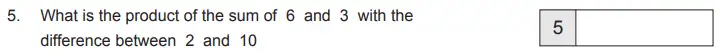 Question 5 - The Manchester Grammar School 11 Plus Papers Arithmetic 1 – 2013