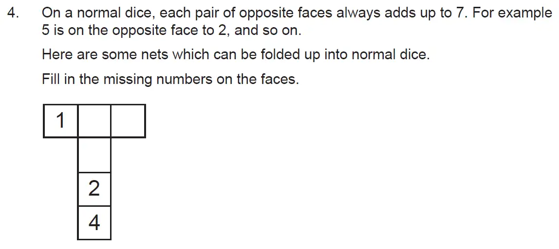Question 4(b) - The Manchester Grammar School 11 Plus Papers Arithmetic 2 – 2009
