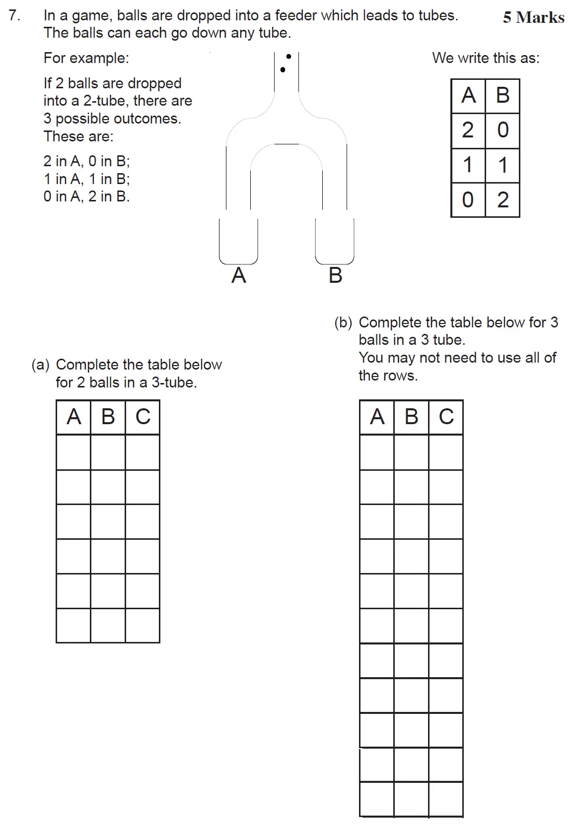 Question 7(a,b) - The Manchester Grammar School 11 Plus Papers Arithmetic 2 – 2009