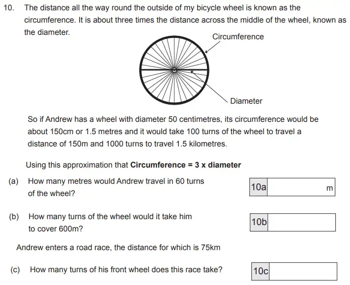 Question 10(10(a),10(b),10(c)) - The Manchester Grammar School 11 Plus Papers Arithmetic 2 – 2012