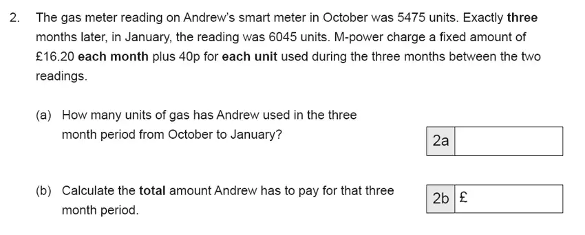 Question 2(a,b) - The Manchester Grammar School 11 Plus Papers Arithmetic B - 2019