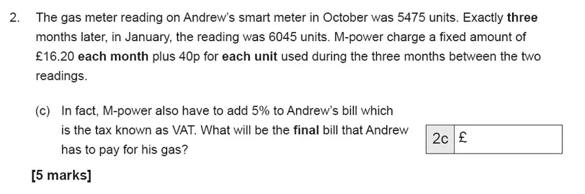 Question 2(c) - The Manchester Grammar School 11 Plus Papers Arithmetic B - 2019