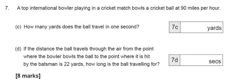 Question 7(c,d) - The Manchester Grammar School 11 Plus Papers Arithmetic B - 2019
