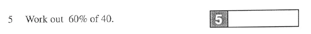 Question 5 - The Manchester Grammar School 11 Plus Papers Arithmetic 1 – 2005