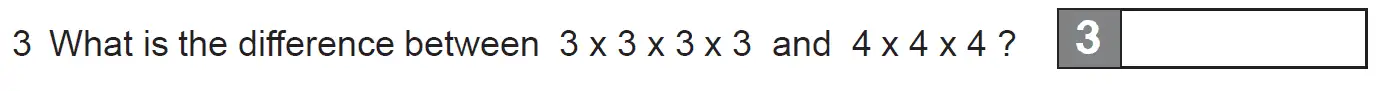 Question 3 - The Manchester Grammar School 11 Plus Papers Arithmetic 1 – 2008