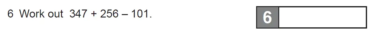 Question 6 - The Manchester Grammar School 11 Plus Papers Arithmetic 1 – 2008