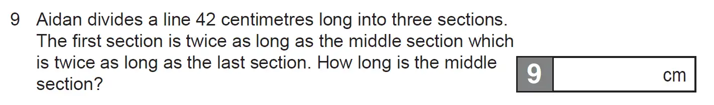 Question 9 - The Manchester Grammar School 11 Plus Papers Arithmetic 1 – 2008