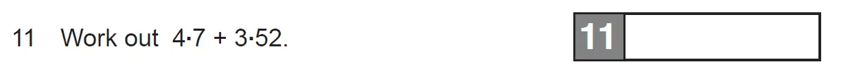 Question 11 - The Manchester Grammar School 11 Plus Papers Arithmetic 1 – 2008