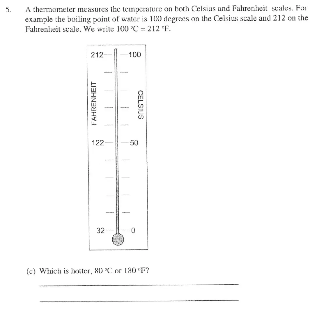 Question 5(c) - The Manchester Grammar School 11 Plus Papers Arithmetic 2 – 2005