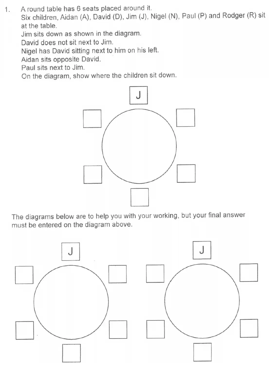 Question 1(a,b,c) - The Manchester Grammar School 11 Plus Papers Arithmetic 2 – 2007