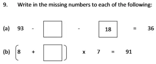 Question 9(a,b) - The Perse School 11 Maths Specimen Paper - 1 - 2024