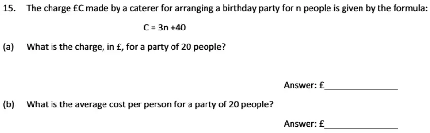 Question 15(a,b) - The Perse School 11 Maths Specimen Paper - 1 - 2024