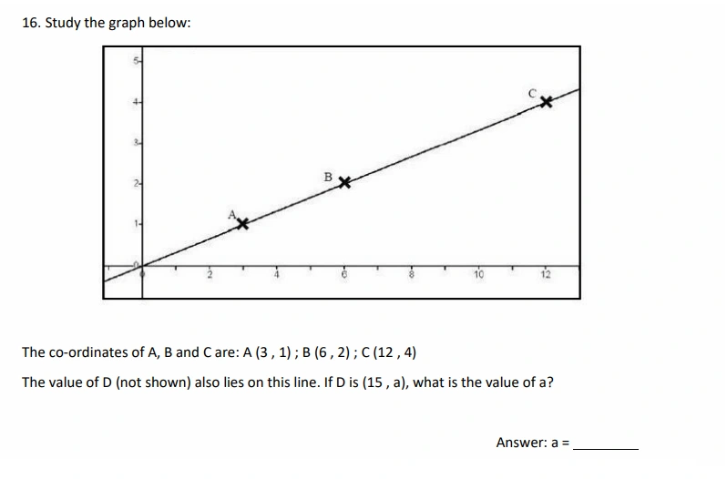 Question 16(a) - The Perse School - 11 Plus Maths Specimen Paper 1 - 2026
