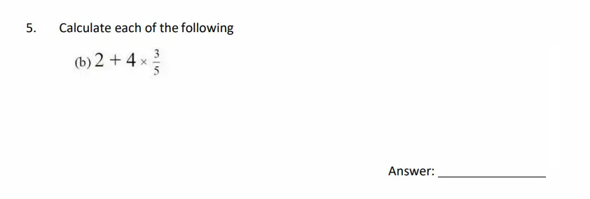 Question 5(b) - The Perse School - 11 Plus Maths Specimen Paper 1 - 2026