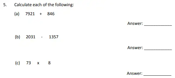 Question 5(a,b,c) - The Perse School 11 Maths Specimen Paper - 2 - 2024