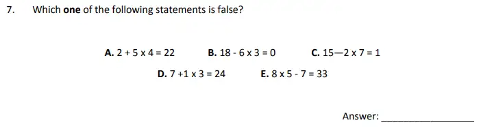 Question 7 - The Perse School 11 Maths Specimen Paper - 2 - 2024