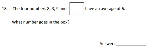 Question 18 - The Perse School - 11 Plus Maths Specimen Paper 2 - 2025