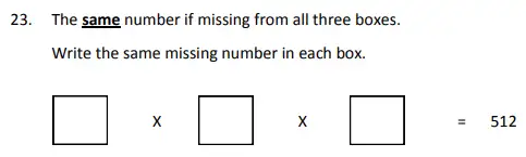 Question 23 - The Perse School 11 Maths Specimen Paper - 2 - 2024