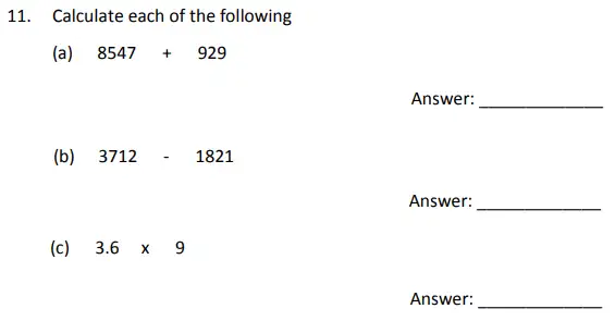 Question 11(a,b,c) - The Perse School 11 Maths Specimen Paper - 3 - 2024