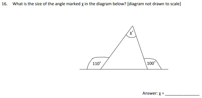 Question 16 - The Perse School - Eleven Plus Maths Specimen Paper 3 - 2025