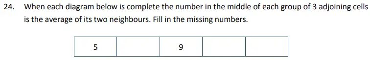 Question 24 - The Perse School - Eleven Plus Maths Specimen Paper 3 - 2025