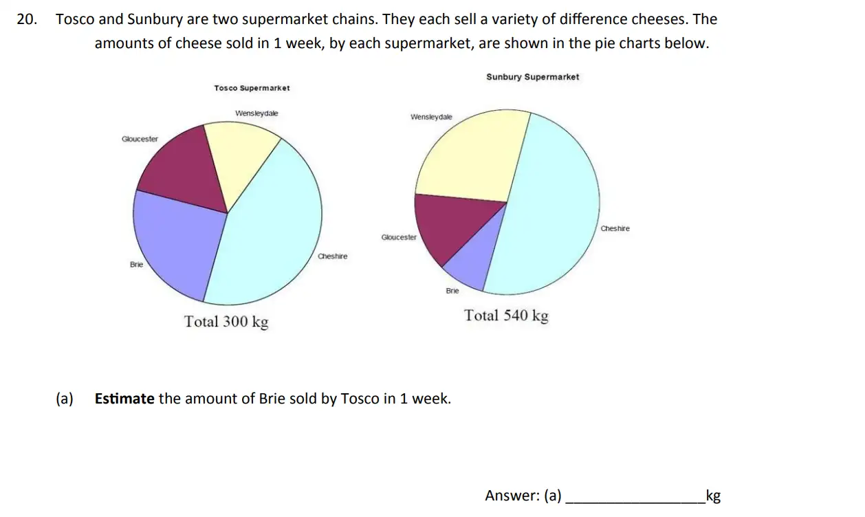 Question 20(a) - The Perse School - 11 Plus Maths Specimen Paper 4 - 2026