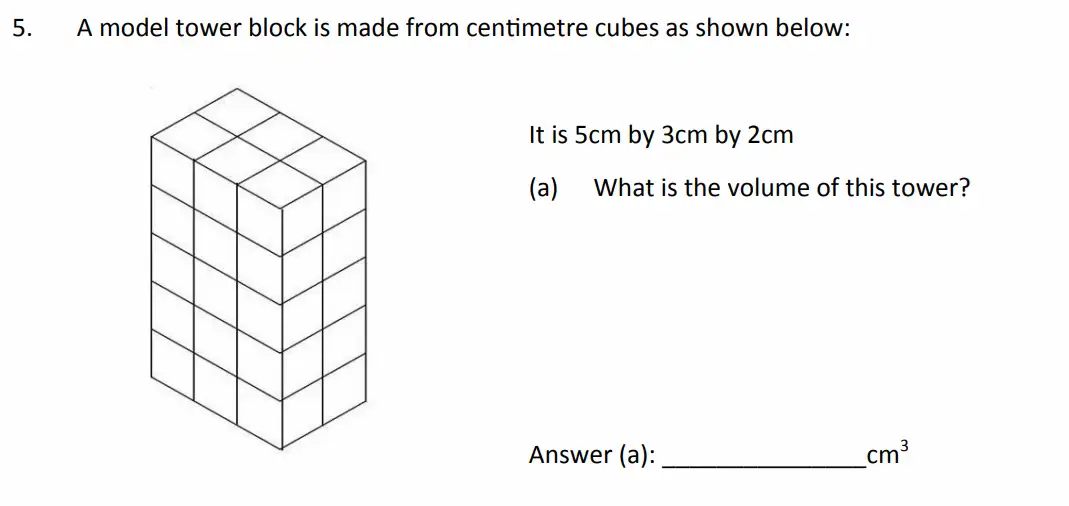 Question 5(a) - The Perse School - 11 Plus Maths Specimen Paper 4 - 2026