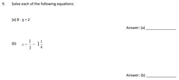 Question 9(a,b) - The Perse School 11 Maths Specimen Paper - 5 - 2024