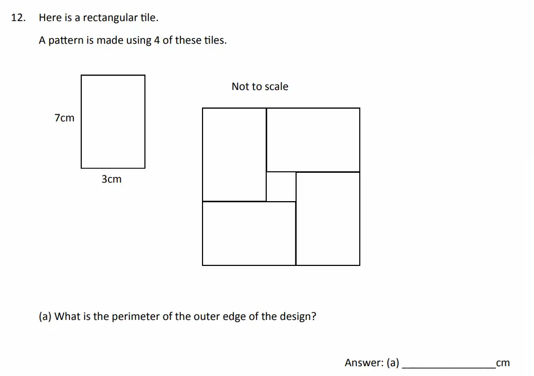 Question 12(a) - The Perse School - 11 Plus Maths Specimen Paper 5 - 2026