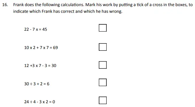 Question 16 - The Perse School - 11 Plus Maths Specimen Paper 5 - 2025