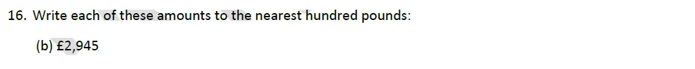 Question 16(b) - Whitgift School - 11 Plus Maths Entrance Exam Sample Paper - 2025