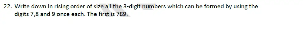 Question 22 - Whitgift School - 11 Plus Maths Entrance Exam Sample Paper - 2025