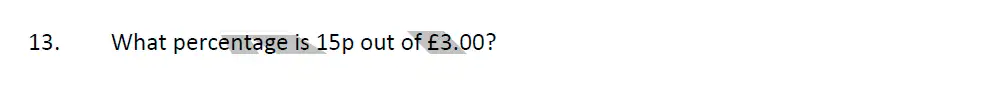 Question 13 - Whitgift School Maths Entrance Exam Sample Questions - 2023