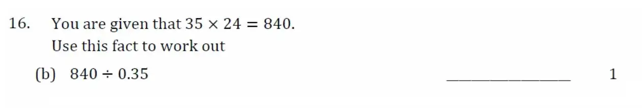 Question 16(b) - Withington Girls School - 11 Plus Maths Sample Paper - 2026