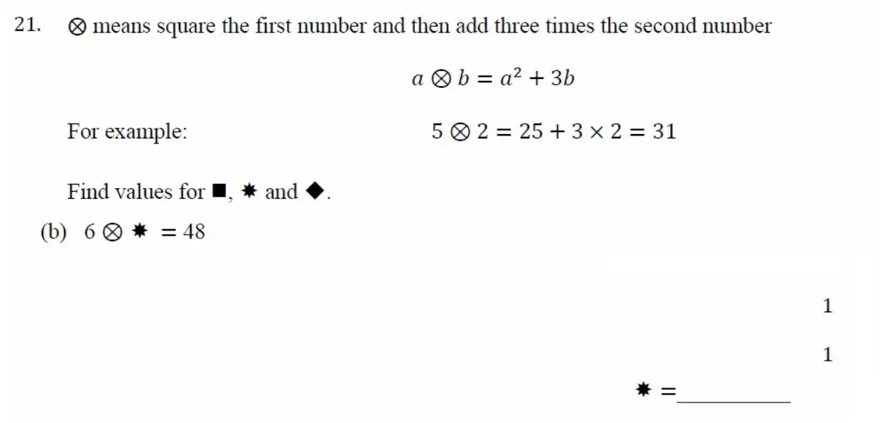 Question 21(b) - Withington Girls School - 11 Plus Maths Sample Paper - 2026