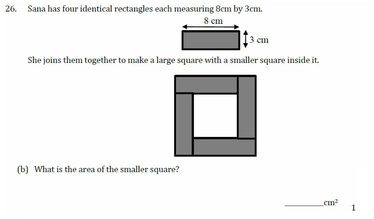 Question 26(b) - Withington Girls School - 11 Plus Maths Sample Paper - 2026