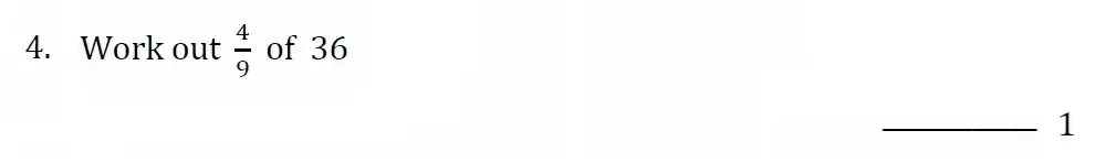 Question 04 - Withington Girls School - 11+ Maths Entrance Paper - 2023
