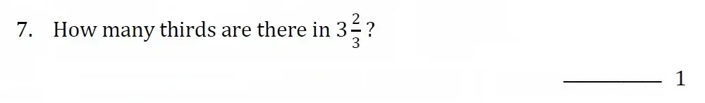 Question 07 - Withington Girls School - 11+ Maths Entrance Paper - 2023